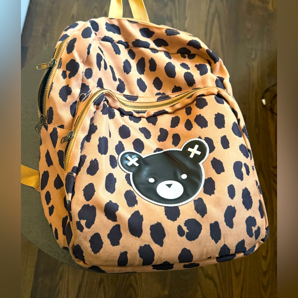 Leopard Print backpack by Huxbaby